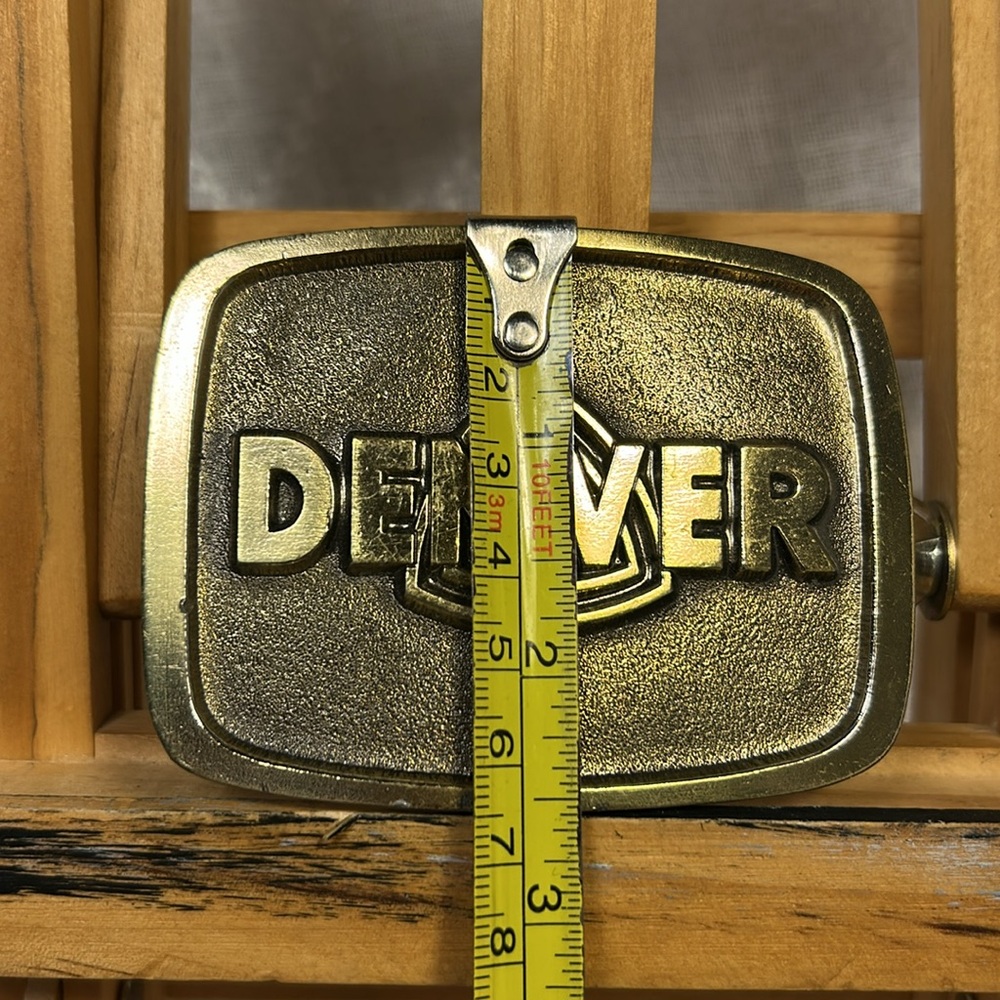 Denver equipment vintage belt buckle - Picture 3 of 7